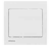 Poussoir Blanc Delta Iris + Plaque basic Blanc
