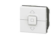 Legrand Bouton-poussoir Mosaic 077025 – pour 1 volet roulant 500 W – Blanc