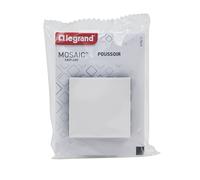 Poussoir EasyLed 1 poste Mosaic blanc Legrand