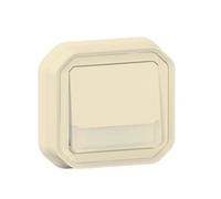 - Poussoir inverseur lumineux encastré Plexo IP55 - beige