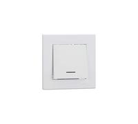 Poussoir lumineux 1 poste Asfora Blanc Schneider