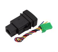 Poussoir Métal Plastique avec LED Ambre Vert Poussoir Métal | LED ambre et vert, tension 12V, courant 3A, remplacement direct, look OEM