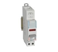 Poussoir modulaire double fonction contact 1 NF + voyant LED rouge 110V~ à 400V~ - 1 module