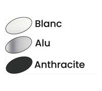 Poussoir ODACE alu 10 A à vis - SCHNEIDER - S536206