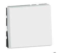 Legrand Poussoir / inverseur Mosaic Easy-Led 077040L 2 modules 6A 250V Blanc