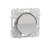 Poussoir porte étiquette 1 poste Odace Aluminium Schneider