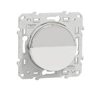 Poussoir porte étiquette 1 poste Odace Blanc Schneider