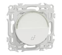 Poussoir porte étiquette 1 poste Schneider Electric Odace blanc