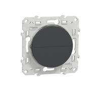 Poussoir volet roulant 1 poste Odace Anthracite Schneider