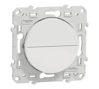Poussoir volet roulant 1 poste Odace Blanc Schneider