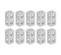 Poutre en L en aluminium extrudé, poutre carrée avec des trous traversants de 8 mm et 4 mm, profil en alliage d’aluminium léger et résistant à la corrosion, destiné à la (3106-0002-0016)