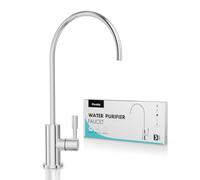 Poveta Robinet Cuisine Pour L'eau Potable, Robinet d'Évier Acier Inoxydable | Robinet Pour L'osmose Inverse Ou Le Système De Filtrage D'eau, Sans Plomb, Pivotant À 360°, Chrome
