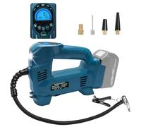 Powarobor Compresseur À Air Portatif Pour Makita 18V Batterie 18V 10,34bar | Sans Batterie-150 PSI,ArrêtAutomatique,Manomètre Digital, LED,pour Les pneus de Voiture, de Moto et de vélo