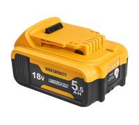 Powarobor DCB184 Batterie de Rechange Li-ION 18 V 5,5 Ah Compatible avec Dewalt 18V Les Outils électriques