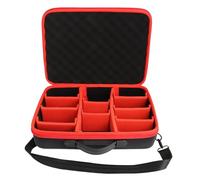 Powarobor Portable Dur Boîtier de Rangement de Batterie pour Einhel_l_/Bosch 18V Batterie et Chargeur, Sac de Transport pour Contenant Une Batteries 18V 2.0/3.0/4.0/5.0/6.0Ah (Mallette Uniquement)