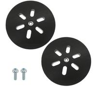 Poweka Plateau de Ponçage 150 mm Compatible avec Hook et Loop Bosch GEX 150 | Fixation Auto-Agrippante pour GEX 150 AC et GEX 150 Turbo, pour Bois, Métal et Surfaces Peintes, 2 Pièces
