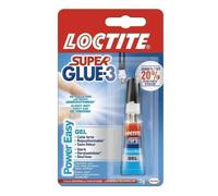 LOCTITE Colles Cyanoacrylates SUPERGLUE-3 Pure Gel Tube 3g Blister Carton 12uc