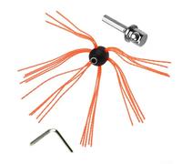 Power Kit de brosse de ramonage avec tête de brosse flexible et embout pour perceuse Convient pour nettoyer les conduits de différentes formes, y compris les coudes multi-angles sans dommage
