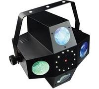 Power Lighting Meteor Vii - Jeux de lumière 3-en-1 : Beam Moonflower, Strobe, Laser multipoints Rouge et Vert