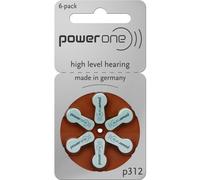 Power One Aid Battery Powerone Size 312 No Mercury, 60 piles