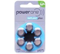 Power One - Implant Plus - P675 - Lot de 60 piles pour implants cochléaires