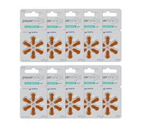 Power One Zinc p312 pile pour prothèse auditive, 60 pcs pack