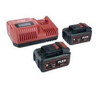Power pack 55 R - 1 Chargeur 10,8 / 18 V + 2 batteries 18V 5 Ah - Flex - 532739