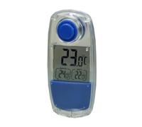 POWER plus Parrot Powerplus Thermomètre Solaire pour intérieur/extérieur Motif Perroquet, Acrylique ABS, Bleu