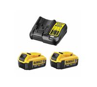 Power Set DeWALT (2 x 18V 4,0 Ah + DCB107)