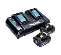 Makita Kit d'alimentation Chargeur DC18RD - 2x batteries 5 Ah - 18 V