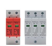 Power Surge Protective Device Arrester Low Voltage House 2P 3P Surge Voltage Protection DC 12V 24V 48V 500V 800V 1000V 40KA IINKUEYK(2P,DC500V 30-60KA)