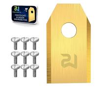 Power Werk® - Couteau de rechange pour robot tondeuse - Compatible avec Husqvarna/Gardena/Yard Force avec vis - Lame de rechange universelle - Kit de tondeuse robot tondeuse - Lot de 9