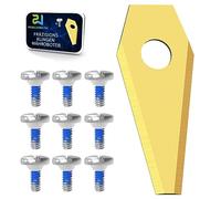 Power Werk® - Lames de rechange pour robot tondeuse - Compatible avec les modèles Bosch Indego avec vis - Lames de rechange universelles - Lot de 9 couteaux pour robot gazon