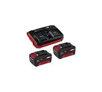 Original Einhell Starter Kit 2 X 3,0 Ah Power X-Change Et Twincharger (Li-Ion, 18 V, 2 Batteries 3,0 Ah Et Chargeur Double Rapide, Compatible Avec Tous Les Appareils Power X-Change)