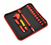 Powerbuilt VDE 642937 Jeu d'outils 13 pièces à cliquet isolé, douilles, rallonges, véhicules électriques et hybrides haute tension pour réparation à domicile, qualité certifiée