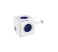 Multiprise PowerCube 1402BL/DEEUPC 4 Prises 2 USB-A 1,5 m Montage Bureau Bleu