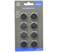 POWERFUL Boutons-Piles cr2032 Blister 3 V. 8p. 8