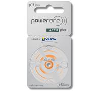 powerone - ACCUplus - p13 - 1,2 V 30 mAh Ni-MH - Batterie pour appareils auditifs - Blister de 2 pièces
