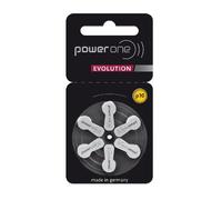 PowerOne EVOLUTION Lot de 60 piles pour appareils auditifs Taille 10