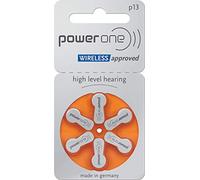 PowerOne P 13 Lot de 60 Piles pour appareils auditifs PR48-310 mAh 1,45 V