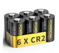 POWEROWL Lot de 6 Piles CR2 au Lithium 3 V CR15H270 CR 2 C2 3 V - Performance Longue durée (CR2)
