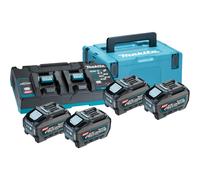 PowerPack XGT 4 batteries 5Ah BL4050F + chargeur double DC40RB - MAKITA - 191U42-2