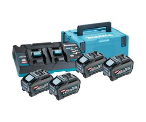 PowerPack XGT 4 batteries 5Ah BL4050F + chargeur double DC40RB - MAKITA - 191U42-2