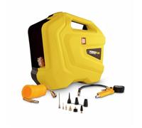 PowerPlus Compresseur d'air 10428 1100W 8 bar avec pistolet, buse et tuyau portable