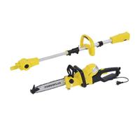 Powerplus 2-en-1 Tronçonneuse Électrique Téléscopique POWXG1032-900 W, Guide de 300 mm, Lubrification Automatique de Chaîne