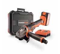 Powerplus Dual Power Meuleuse d'Angle sans Fil de 20 V POWDP35150 - Disque Abrasif Ø 115 mm - Meuleuse Compacte et Ergonomique - avec Batterie de 5,0 Ah - 2,5 Ah et Chargeur