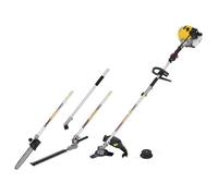 Powerplus Multi-Outil de Jardin Thermique POWXG3026 - 42,7 cc, Taille-Haie, Coupe-Bordure, Tronçonneuse et Débroussailleuse, 1160 ml