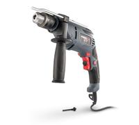 Powerplus Perceuse à Percussion Électrique POWE10025-2 en 1 : Perçage et Perçage à Percussion, Perceuse Filaire de 600 W et 3 Nm, Vissage à Gauche et à Droite, 1 Accessoire