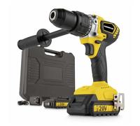 Powerplus Perceuse - visseuse POWX00530 - Perceuse - visseuse à percussion sans balais 20V 120Nm - incl. 2 batteries 20V 2.0Ah et chargeur