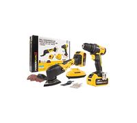 Powerplus POWXBBOX10 Accu Gereedschapscombiset - 20V - Brushless - Schroefboormachine + Multitool + 1x accu 20V 4.0Ah + lader + 9 accessoires (POWXBBOX10)